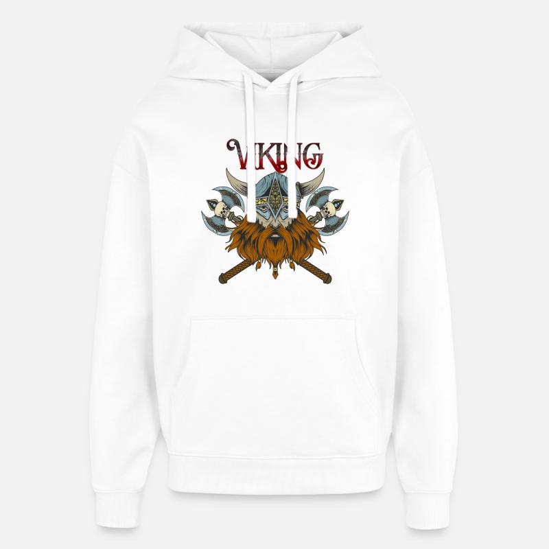 Viking - Sweat à capuche unisexe Stanley/Stella Oversized - blanc