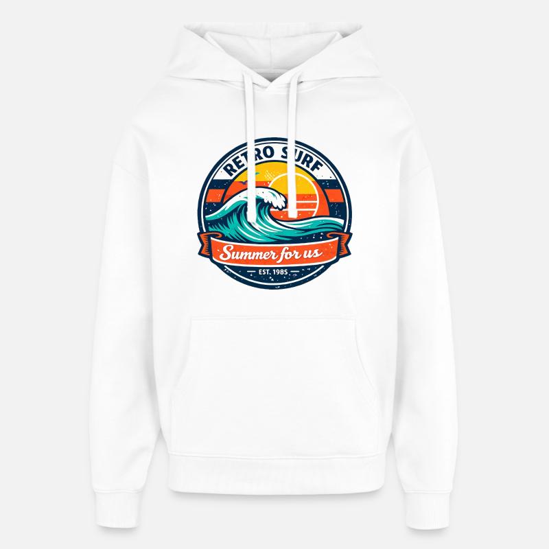 Summer for us - Oversized Unisex Hoodie by Stanley/Stella - white