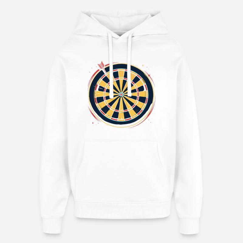 Graphiques Dart - Sweat à capuche unisexe Stanley/Stella Oversized - blanc