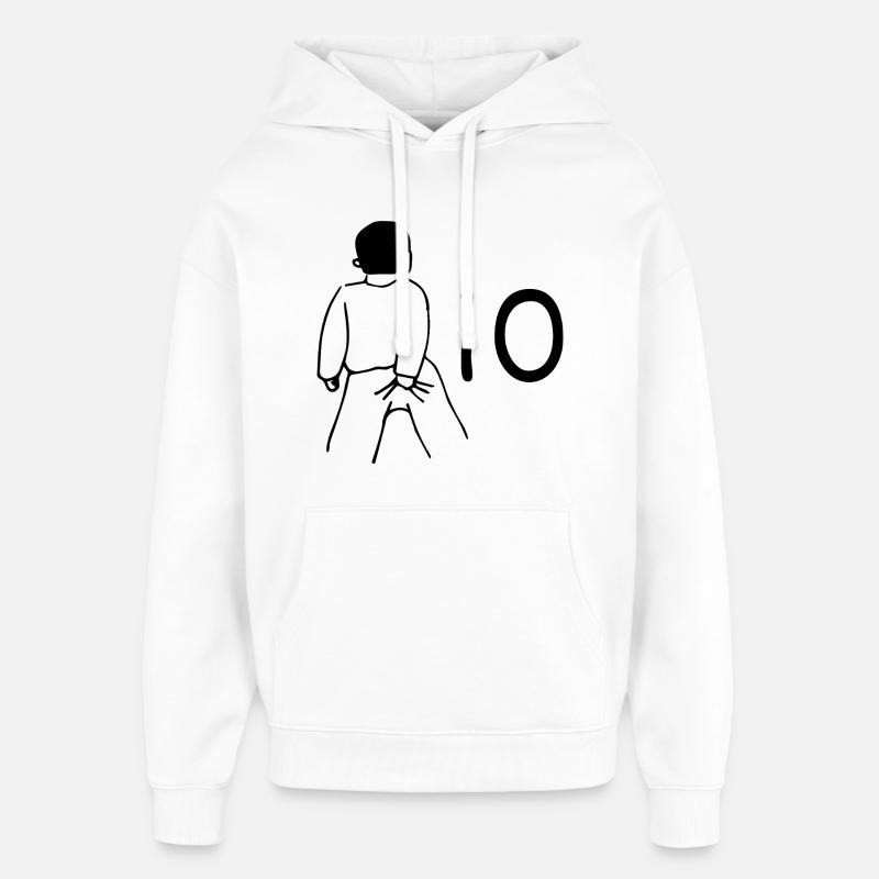 10e anniversaire - 10 ans - Sweat à capuche unisexe Stanley/Stella Oversized - blanc