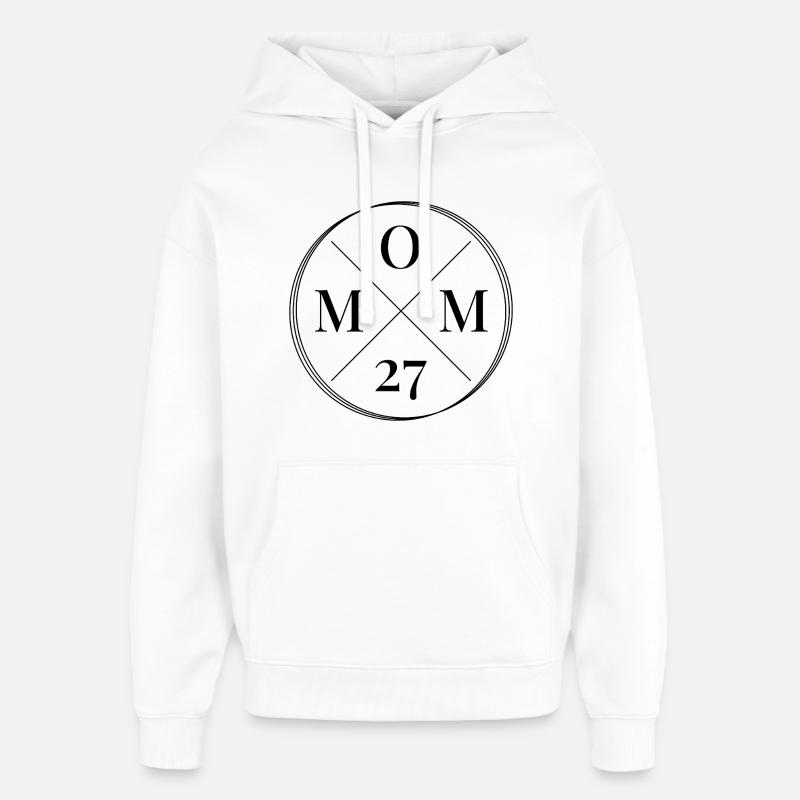 Maman 2027 - Maman 27 ans - Sweat à capuche unisexe Stanley/Stella Oversized - blanc