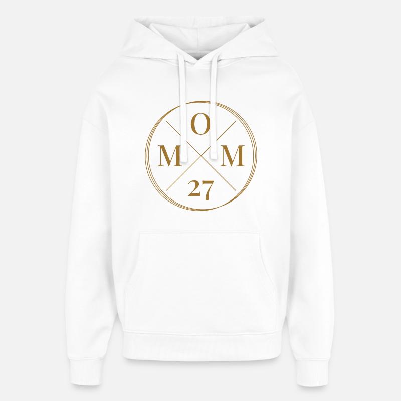Maman 27 ans - Sweat à capuche unisexe Stanley/Stella Oversized - blanc