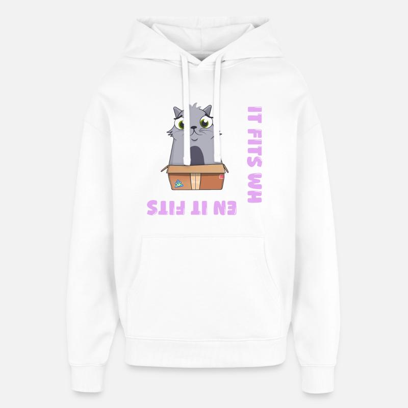 Ça va quand ça va - Sweat à capuche unisexe Stanley/Stella Oversized - blanc