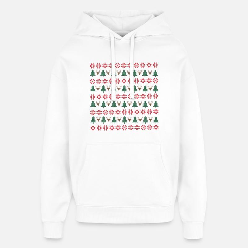 Noël - Sweat à capuche unisexe Stanley/Stella Oversized - blanc