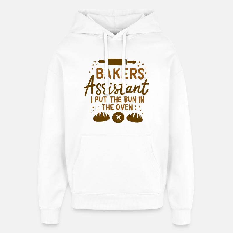 Compagnon boulanger - Sweat à capuche unisexe Stanley/Stella Oversized - blanc