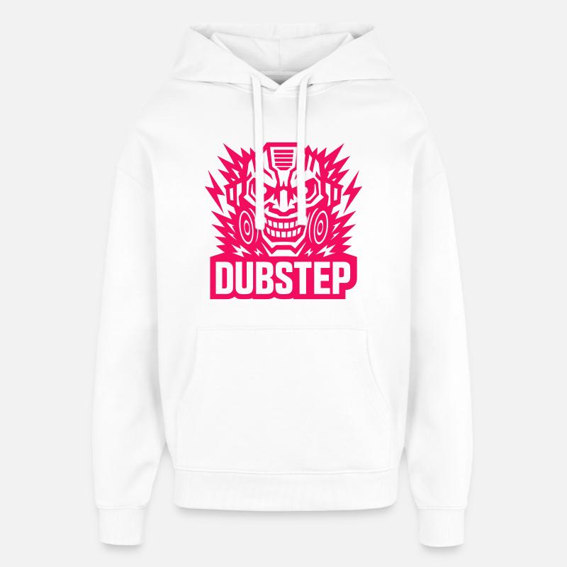 Masque de puissance Dubstep - Sweat à capuche unisexe Stanley/Stella Oversized - blanc