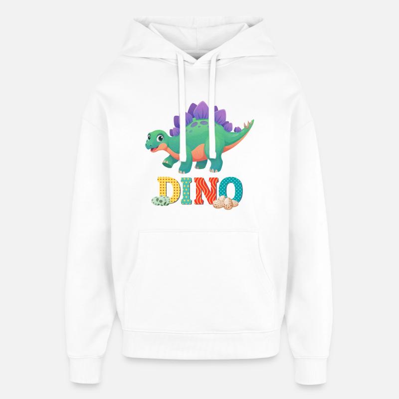 dino - Sweat à capuche unisexe Stanley/Stella Oversized - blanc