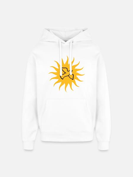 Dove of peace Sun - Oversized Unisex Hoodie by Stanley/Stella - white