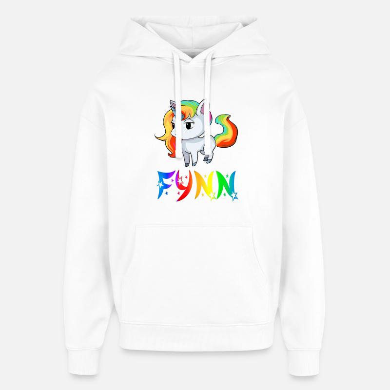 Fynn Einhorn - Oversized Unisex Hoodie von Stanley/Stella - Weiß