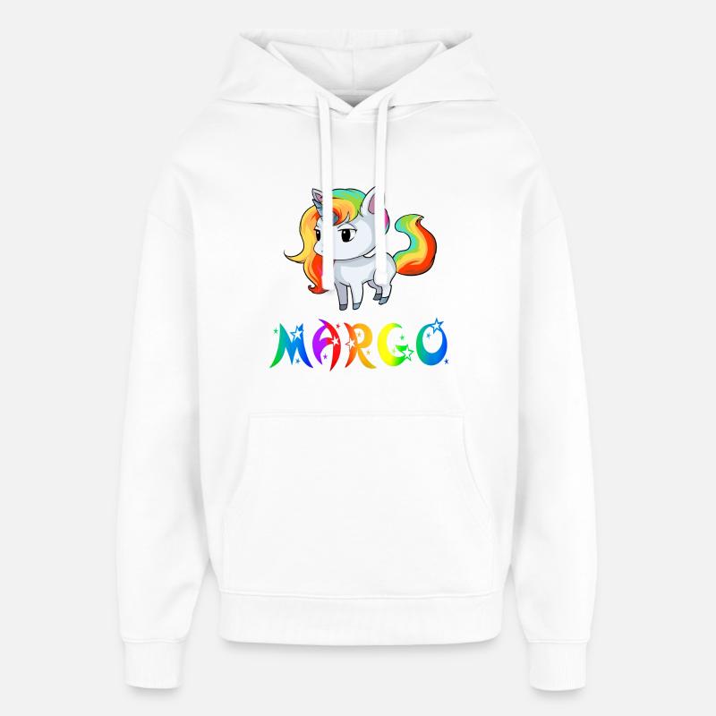 Licorne Margo - Sweat à capuche unisexe Stanley/Stella Oversized - blanc