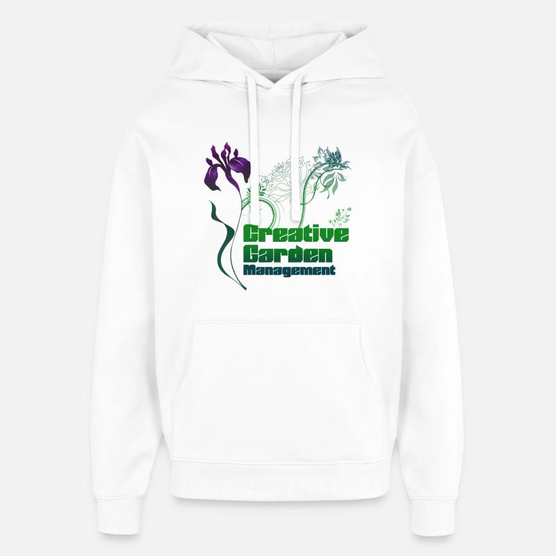 Gestion créative de jardin - Sweat à capuche unisexe Stanley/Stella Oversized - blanc