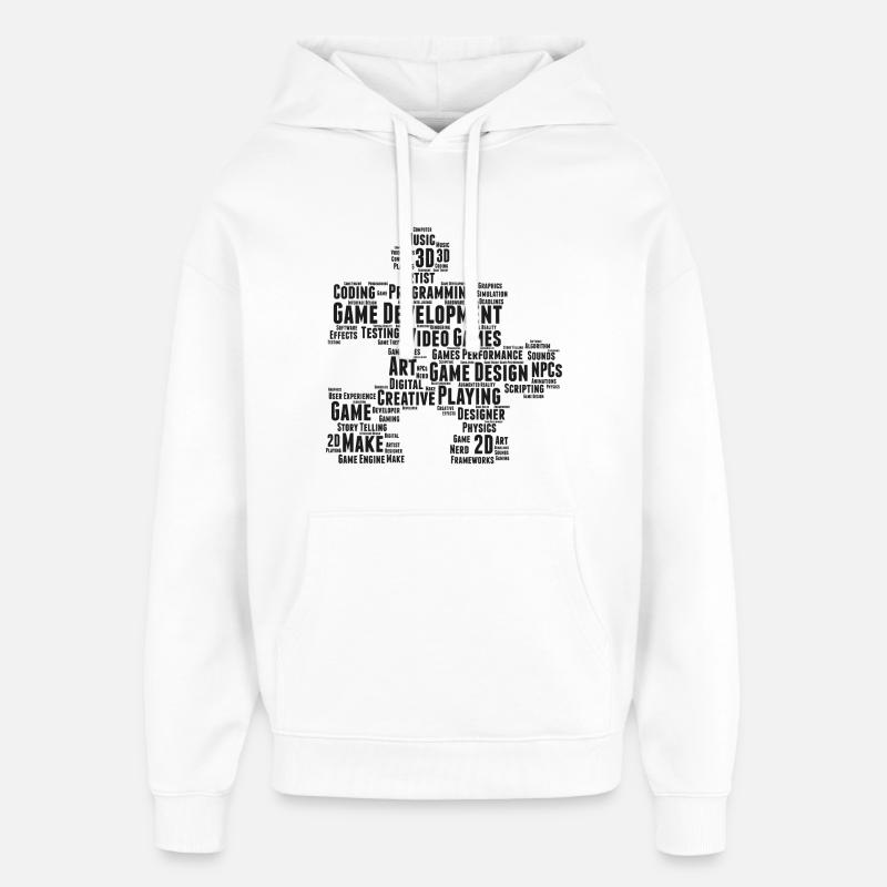 Game Dev - Sweat à capuche unisexe Stanley/Stella Oversized - blanc