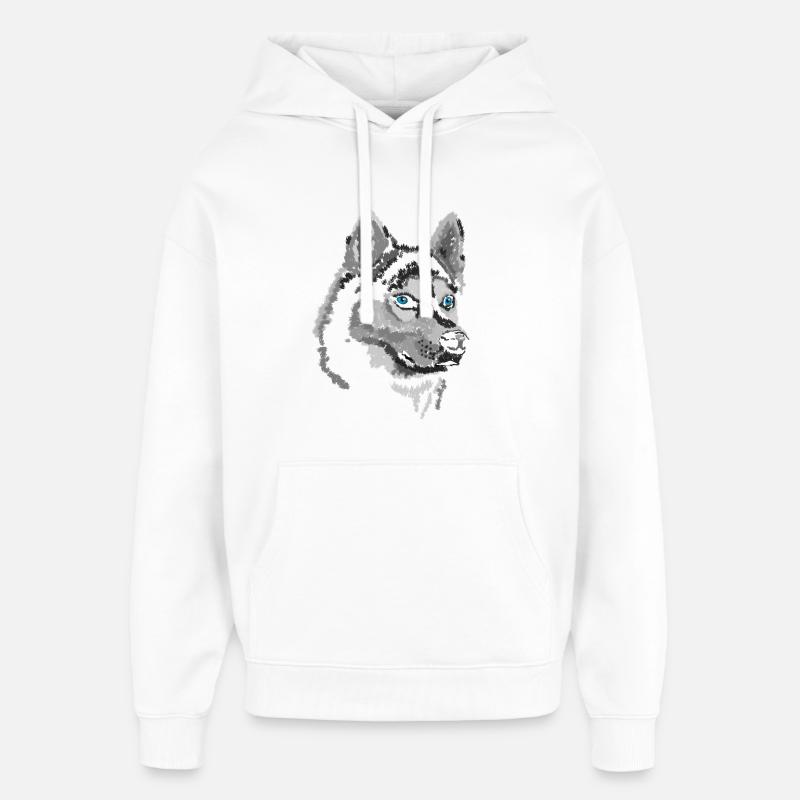 Husky - Sweat à capuche unisexe Stanley/Stella Oversized - blanc