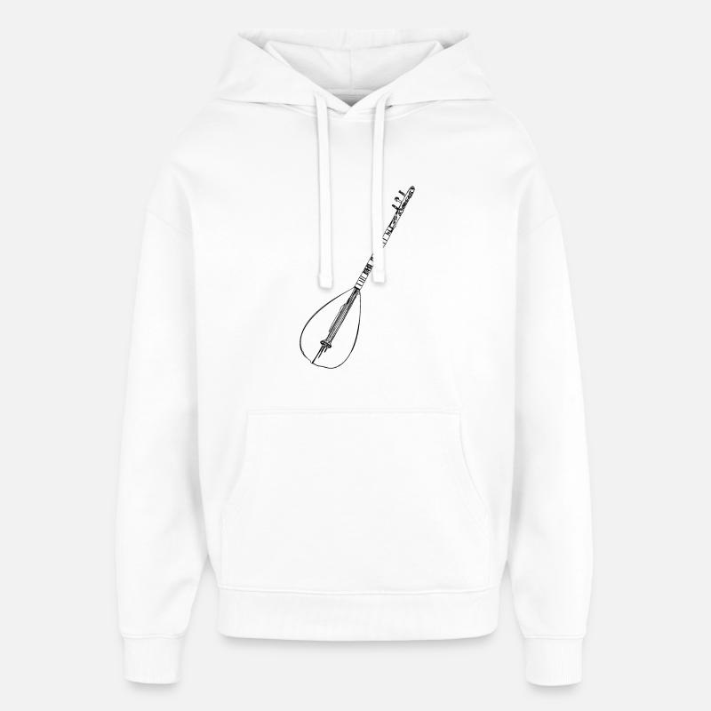 Saz - Sweat à capuche unisexe Stanley/Stella Oversized - blanc