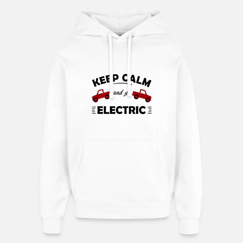 Électrique - Sweat à capuche unisexe Stanley/Stella Oversized - blanc