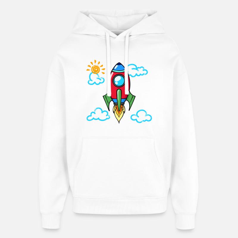 Début de l’école Lancement de l’école - Sweat à capuche unisexe Stanley/Stella Oversized - blanc