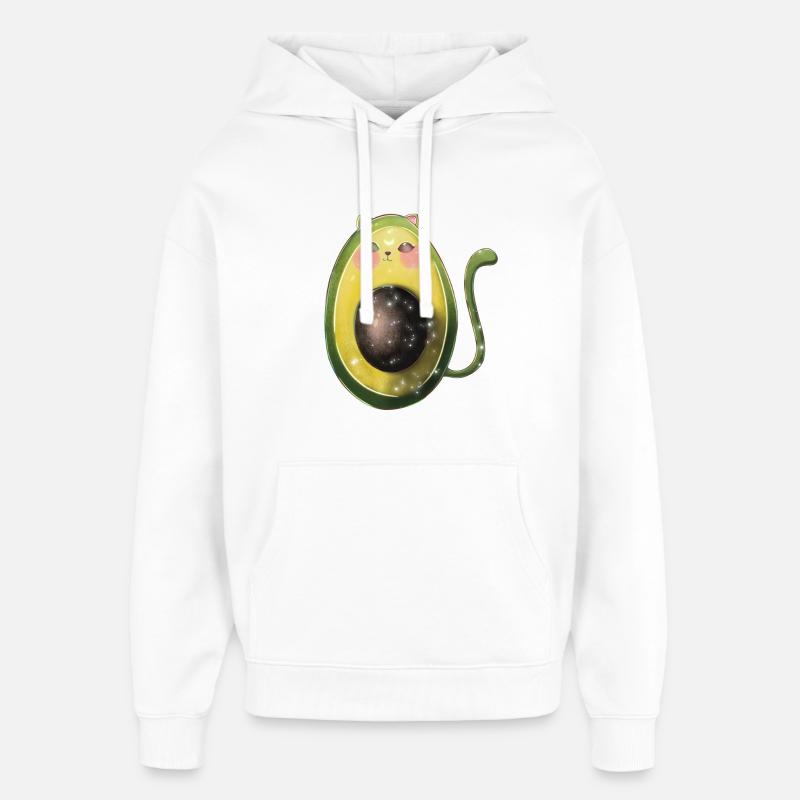 avocat chat avogato - Sweat à capuche unisexe Stanley/Stella Oversized - blanc
