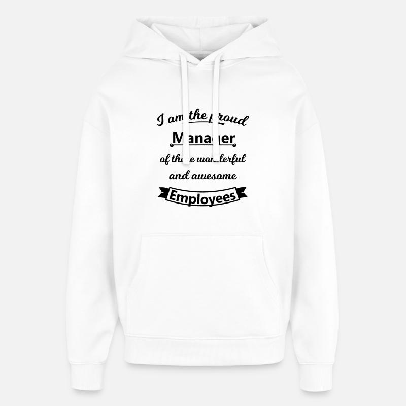 Manager - Sweat à capuche unisexe Stanley/Stella Oversized - blanc