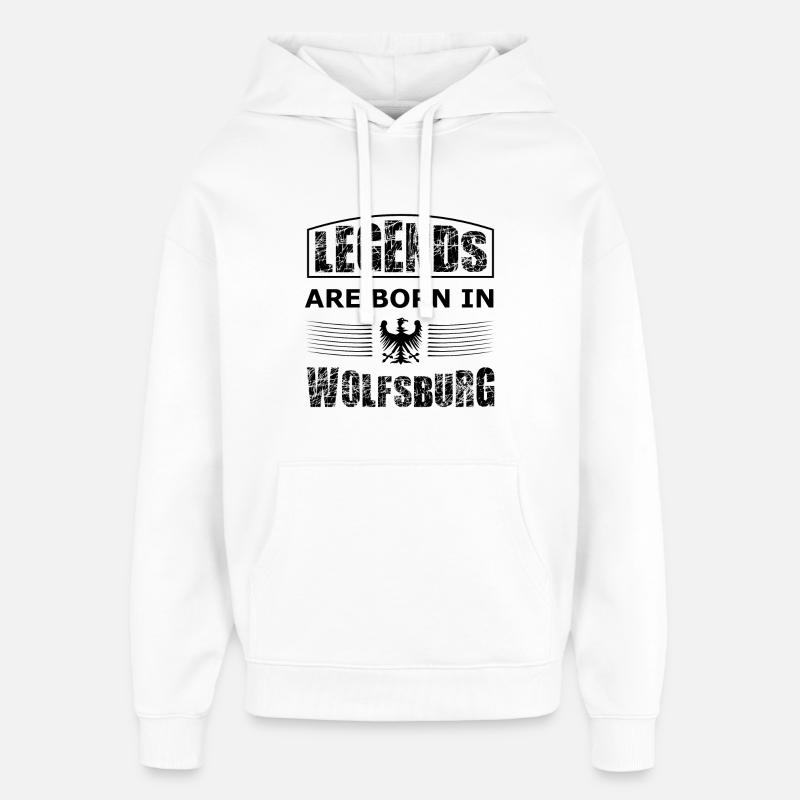 Wolfsburg Legends - Oversized Unisex Hoodie by Stanley/Stella - white