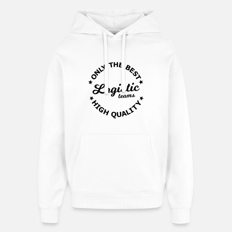 Logistics Team - Oversized Unisex Hoodie by Stanley/Stella - white