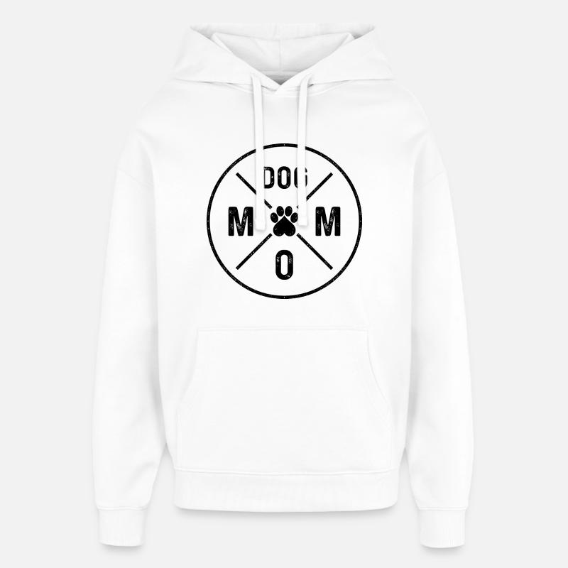 Maman chien - Sweat à capuche unisexe Stanley/Stella Oversized - blanc
