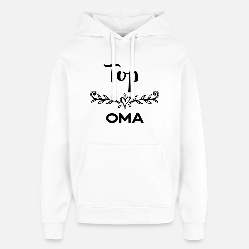 Oma Statement Großmutter Gratulation Superoma - Oversized Unisex Hoodie von Stanley/Stella - Weiß