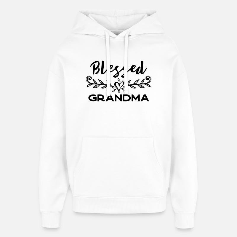 Großmutter Lieblingsoma Superoma Oma Statement - Oversized Unisex Hoodie von Stanley/Stella - Weiß