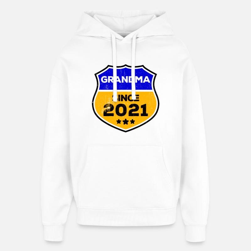 Seniorin Großmutter Rentnerin Oma Statement - Oversized Unisex Hoodie von Stanley/Stella - Weiß