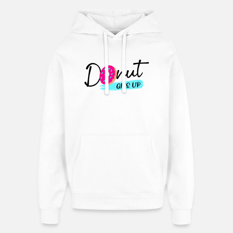 Donut Sweets Statement Snacking Délicieux - Sweat à capuche unisexe Stanley/Stella Oversized - blanc