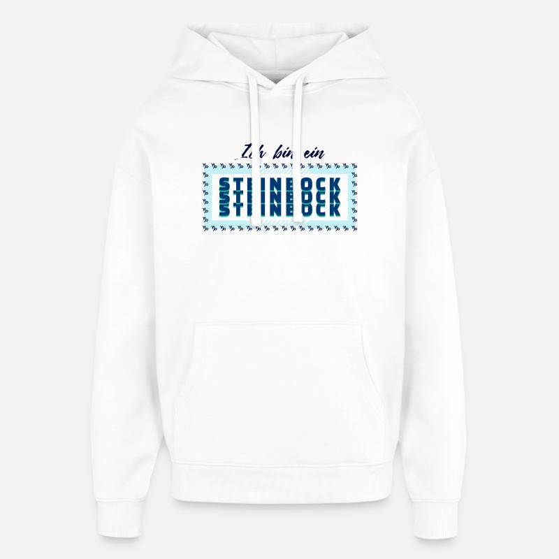 Tierkreiszeichen Steinbock Statement Horoskop - Oversized Unisex Hoodie von Stanley/Stella - Weiß