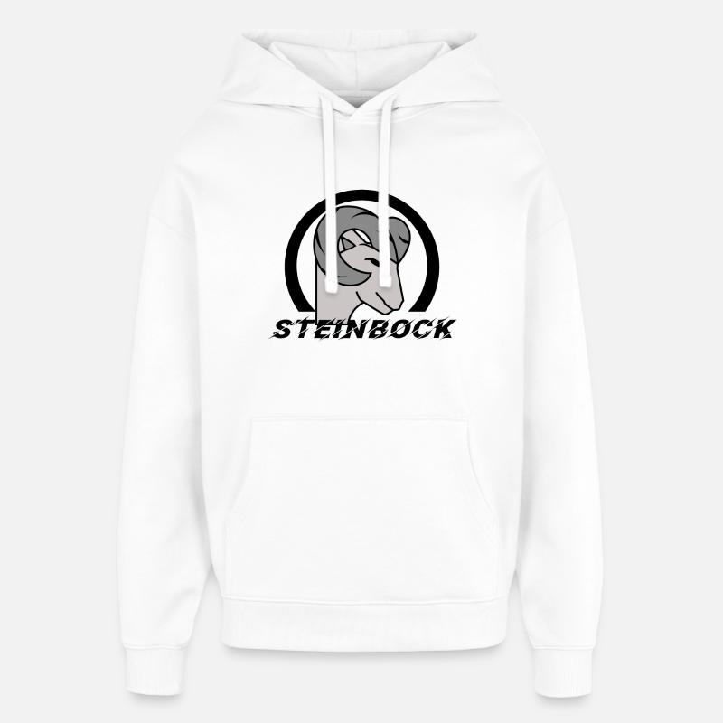 Astrologie Himmel Steinbock Tierkreiszeichen - Oversized Unisex Hoodie von Stanley/Stella - Weiß