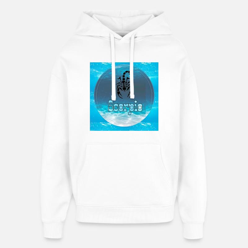 Scorpion - Sweat à capuche unisexe Stanley/Stella Oversized - blanc