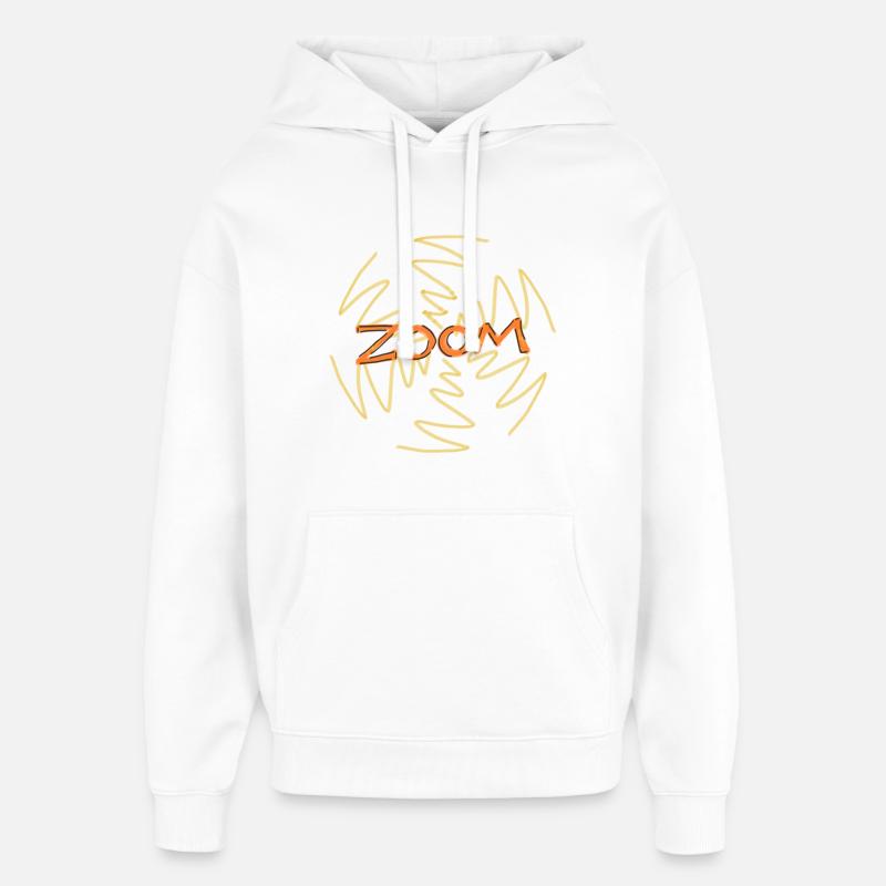 ZOOM! - Sweat à capuche unisexe Stanley/Stella Oversized - blanc