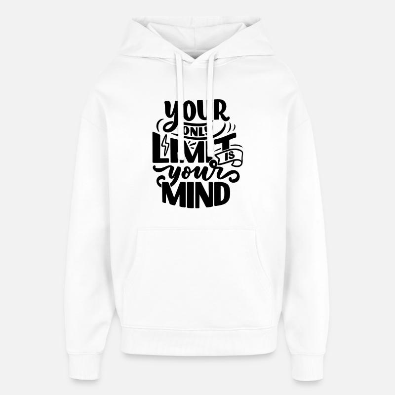 VOTRE SEULE LIMITE EST VOTRE - Sweat à capuche unisexe Stanley/Stella Oversized - blanc