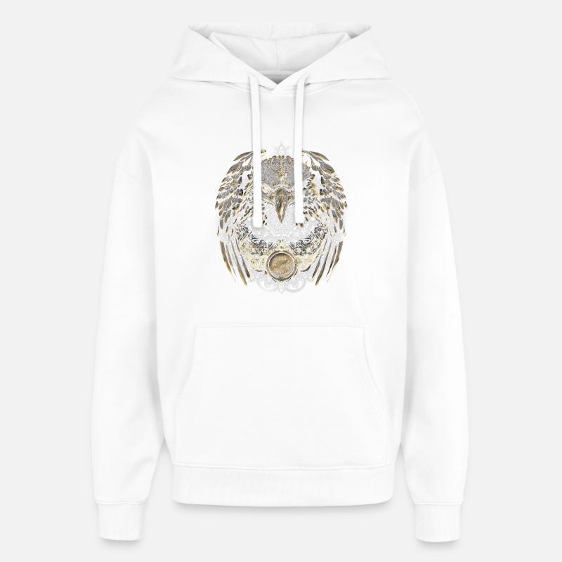 Aigle doré - Sweat à capuche unisexe Stanley/Stella Oversized - blanc