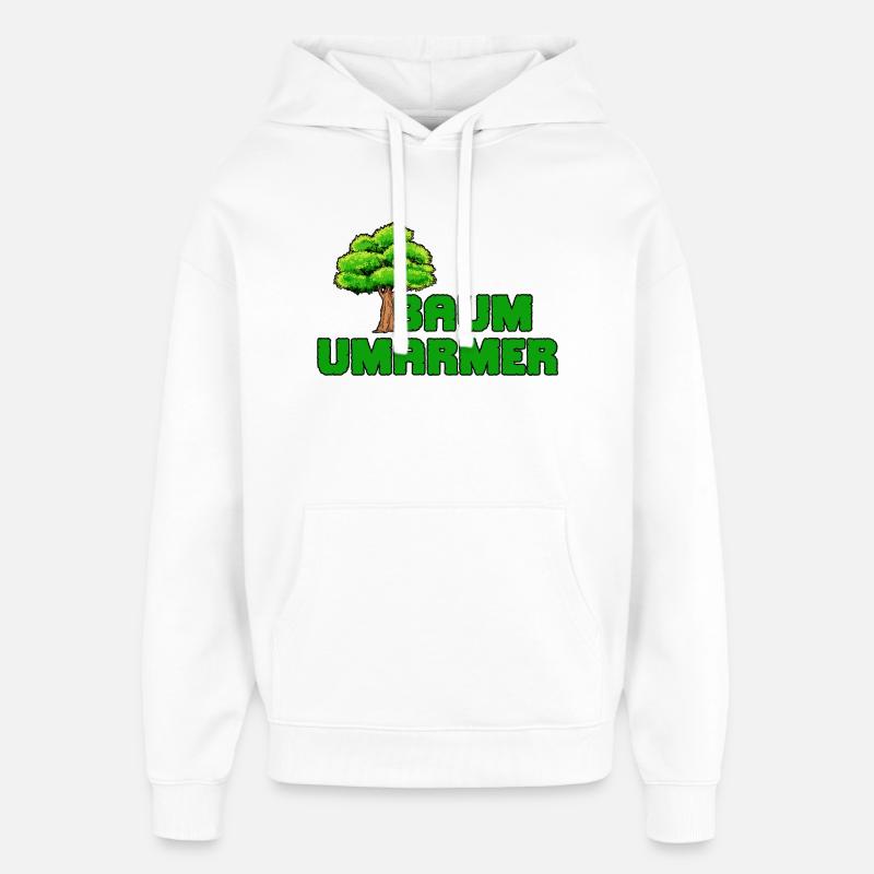 Umwelt Baum Mutter Natur Statement Naturschutz - Oversized Unisex Hoodie von Stanley/Stella - Weiß