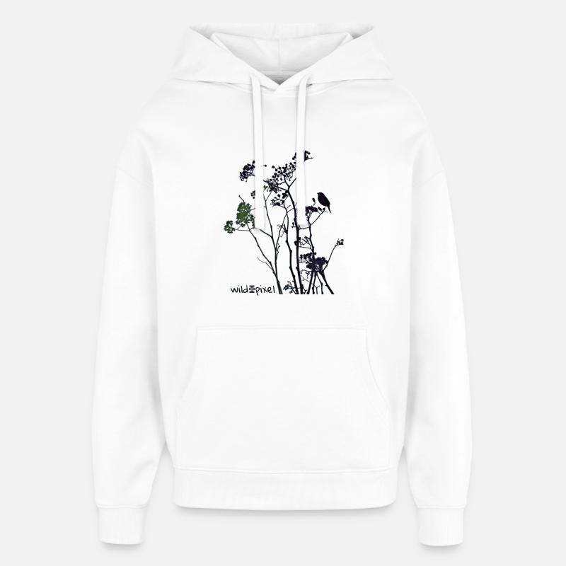 Be Nature - Sweat à capuche unisexe Stanley/Stella Oversized - blanc