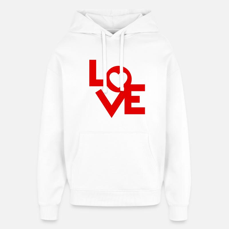 Libérez votre romance - Sweat à capuche unisexe Stanley/Stella Oversized - blanc