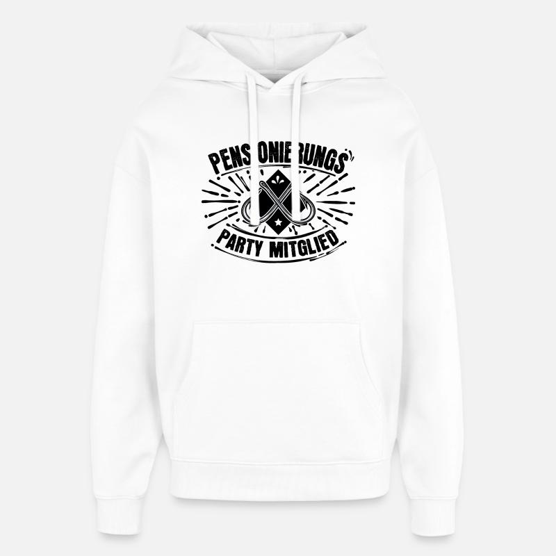 Lebensabend Senior Statement Abschied Ruhestand - Oversized Unisex Hoodie von Stanley/Stella - Weiß