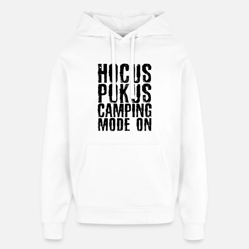 Campingplatz Ferien Wanderer Camping Statement - Oversized Unisex Hoodie von Stanley/Stella - Weiß