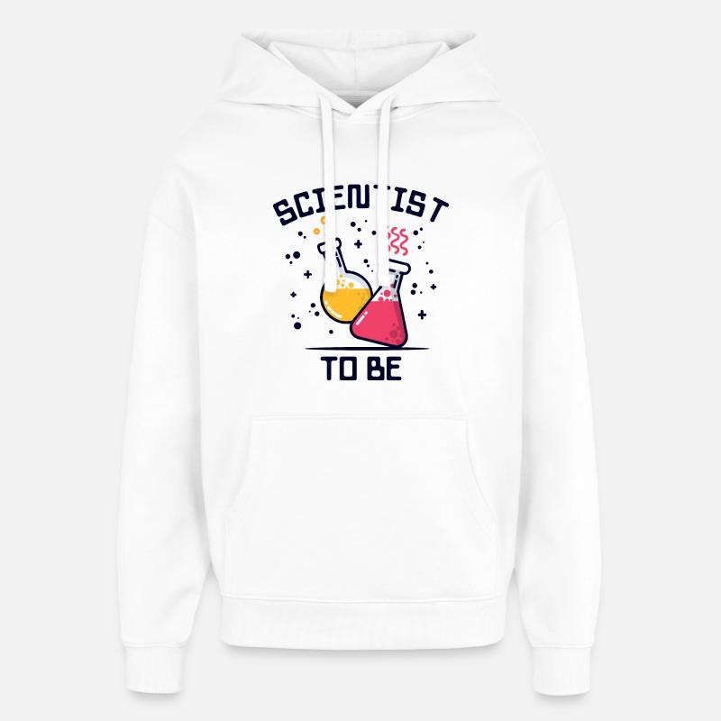 Workaholic Scientist Statement Profession Career - Oversized Unisex Hoodie by Stanley/Stella - white