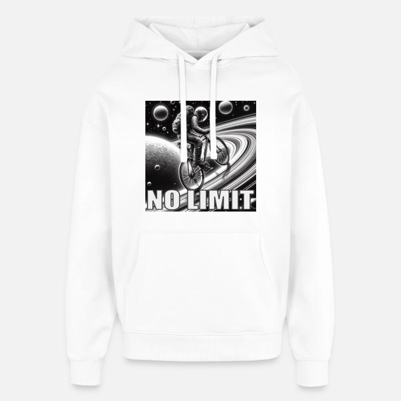 NO LIMIT - Sweat à capuche unisexe Stanley/Stella Oversized - blanc
