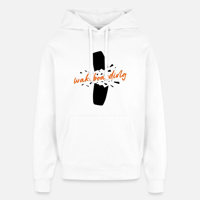 Surf Surf Kitesurfer Dire Wakeboard - Sweat à capuche unisexe Stanley/Stella Oversized - blanc
