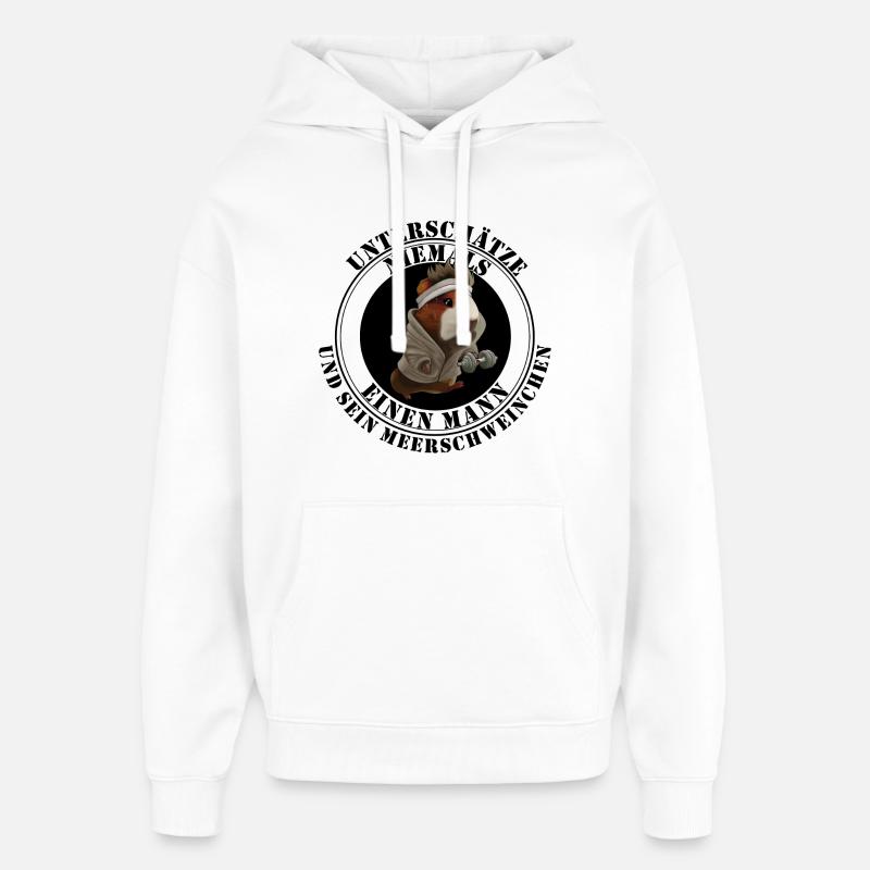 Filles et cochons d’Inde – Diction amusante - Sweat à capuche unisexe Stanley/Stella Oversized - blanc