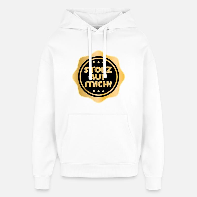 SELBSTWERT STOLZ AUF MICH - Oversized Unisex Hoodie von Stanley/Stella - Weiß