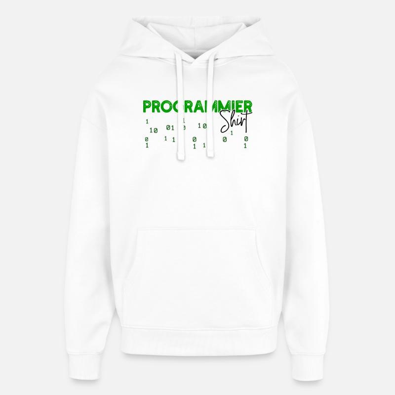 Programmeur Développeur Code Statement Scripting - Sweat à capuche unisexe Stanley/Stella Oversized - blanc