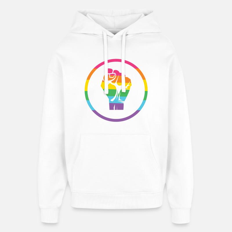 Mois de la fierté LGBTQ - Fierté ! - Sweat à capuche unisexe Stanley/Stella Oversized - blanc