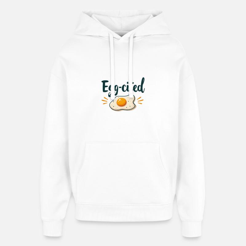 Oeuf-cité - Sweat à capuche unisexe Stanley/Stella Oversized - blanc