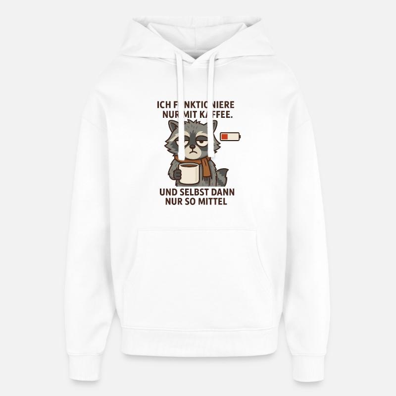Läuft... also mehr so kriecht. - Oversized Unisex Hoodie von Stanley/Stella - Weiß