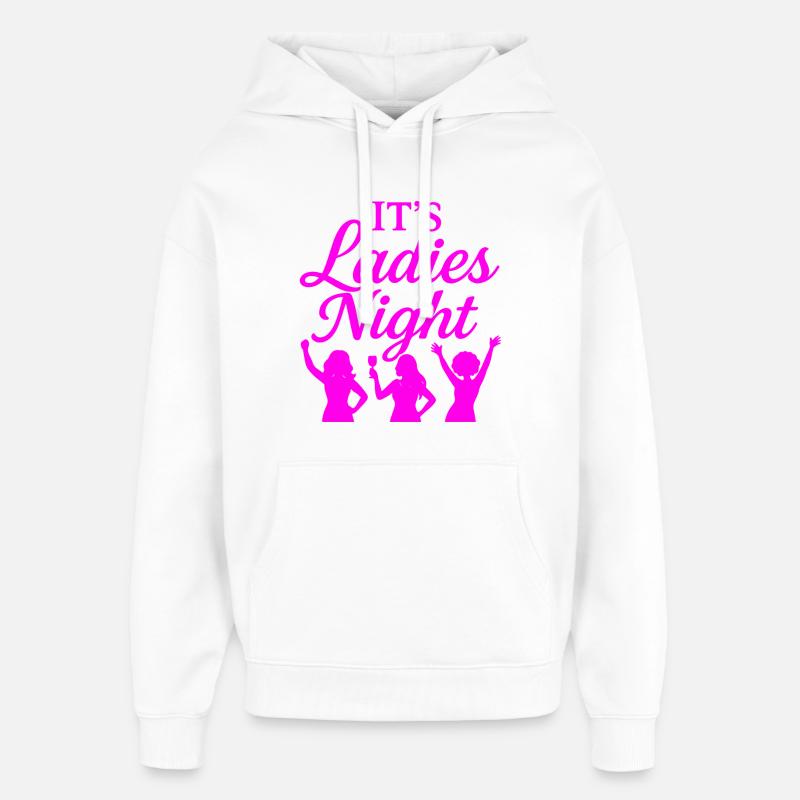 C’est la soirée des dames - Sweat à capuche unisexe Stanley/Stella Oversized - blanc